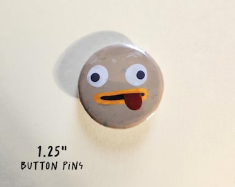 Rock Fact Small Button Pins | 1.25" | Funny Pins