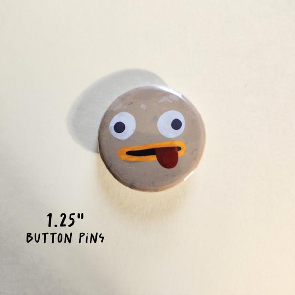 ロックファクト スモールボタンピン | 1.25インチ | 面白いピン