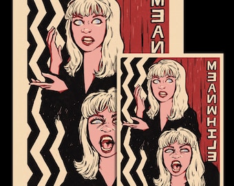 Laura Palmer Posters and Prints | Retro Comic Style Art | Stylized Posters | Art Prints