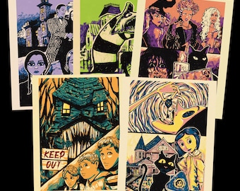 Halloween Movie Posters and Prints | Retro Comic Style Art | Stylized Posters | Art Prints