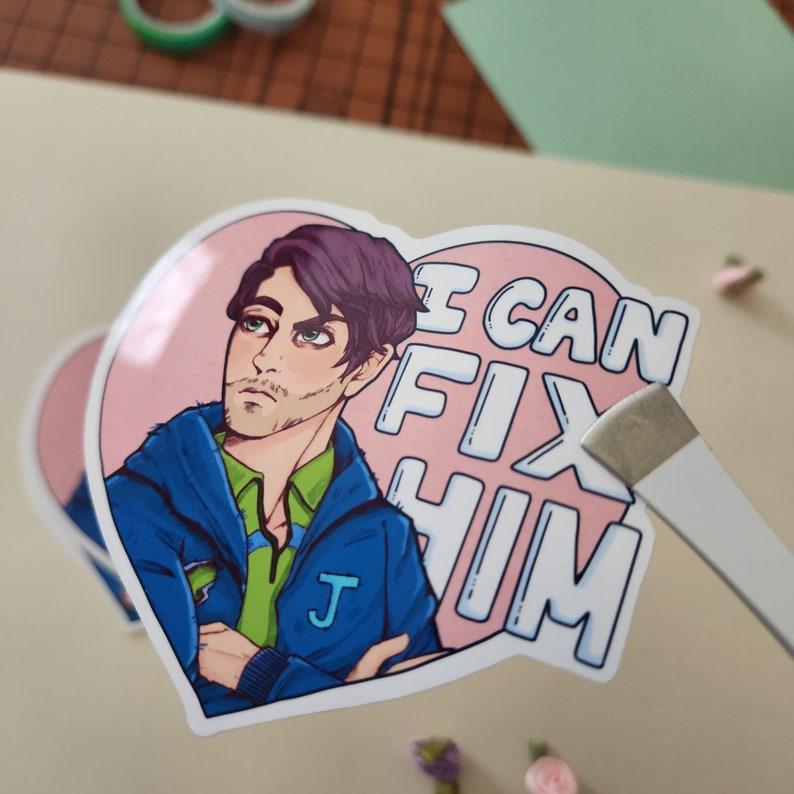 Stardew Valley Shane Die Cut Sticker 3 Inch Stickers I Can Fix Him Sticker Funny Stickers image 3