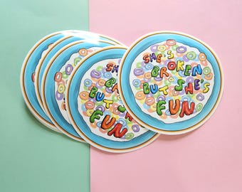 Glass Animals - Season 2 Episode 3 Stickers [LIMITED EDITION] | 5 Inch Waterproof Vinyl Sticker | Bumper Sticker | S2E3