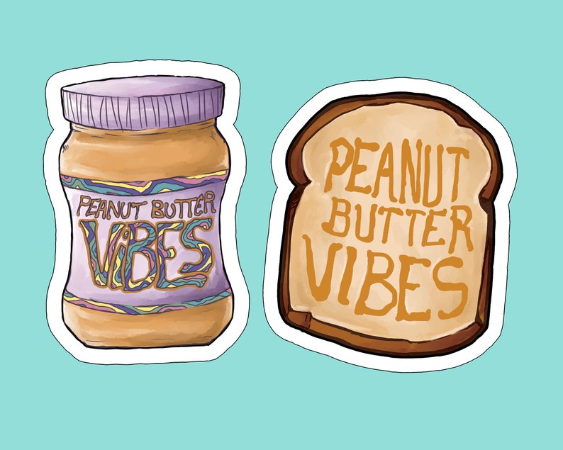 Glass Animals Peanut Butter Vibes Gooey Stickers 3 Inch Die-Cut Stickers image 1