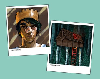 Hereditary - King Paimon/Peter and Tree House Mini Matte Polaroid Inspired Art Prints