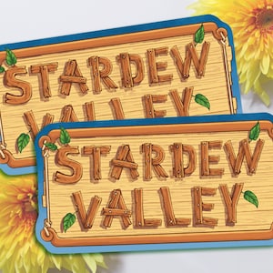 Adesivo con logo Stardew Valley / adesivi da 3 pollici