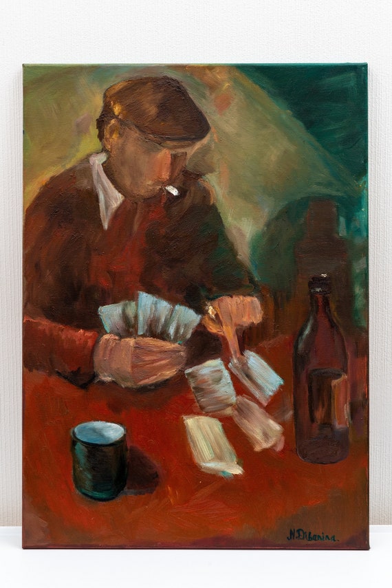 Gambling Man Painting