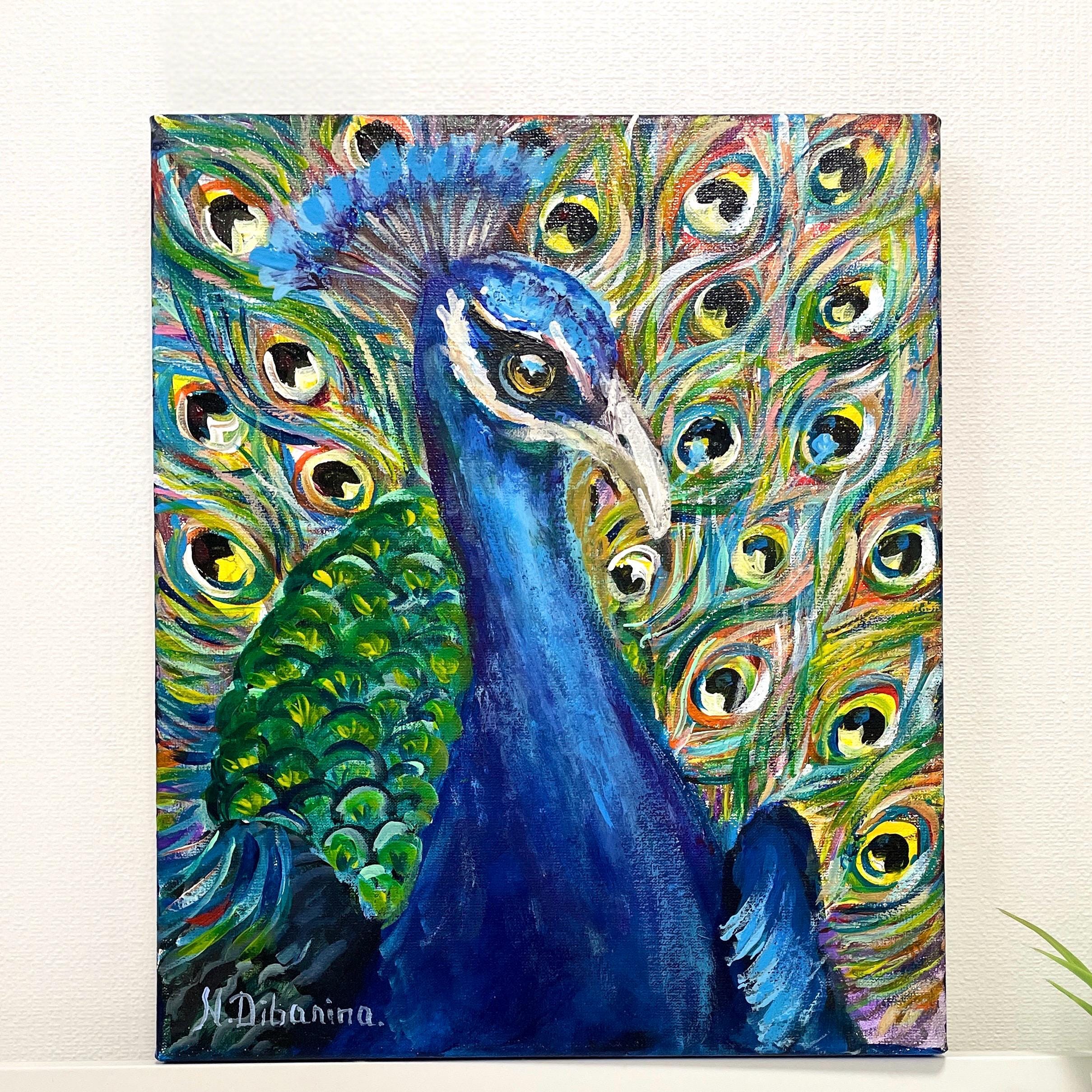 Original Peacock Art - Etsy