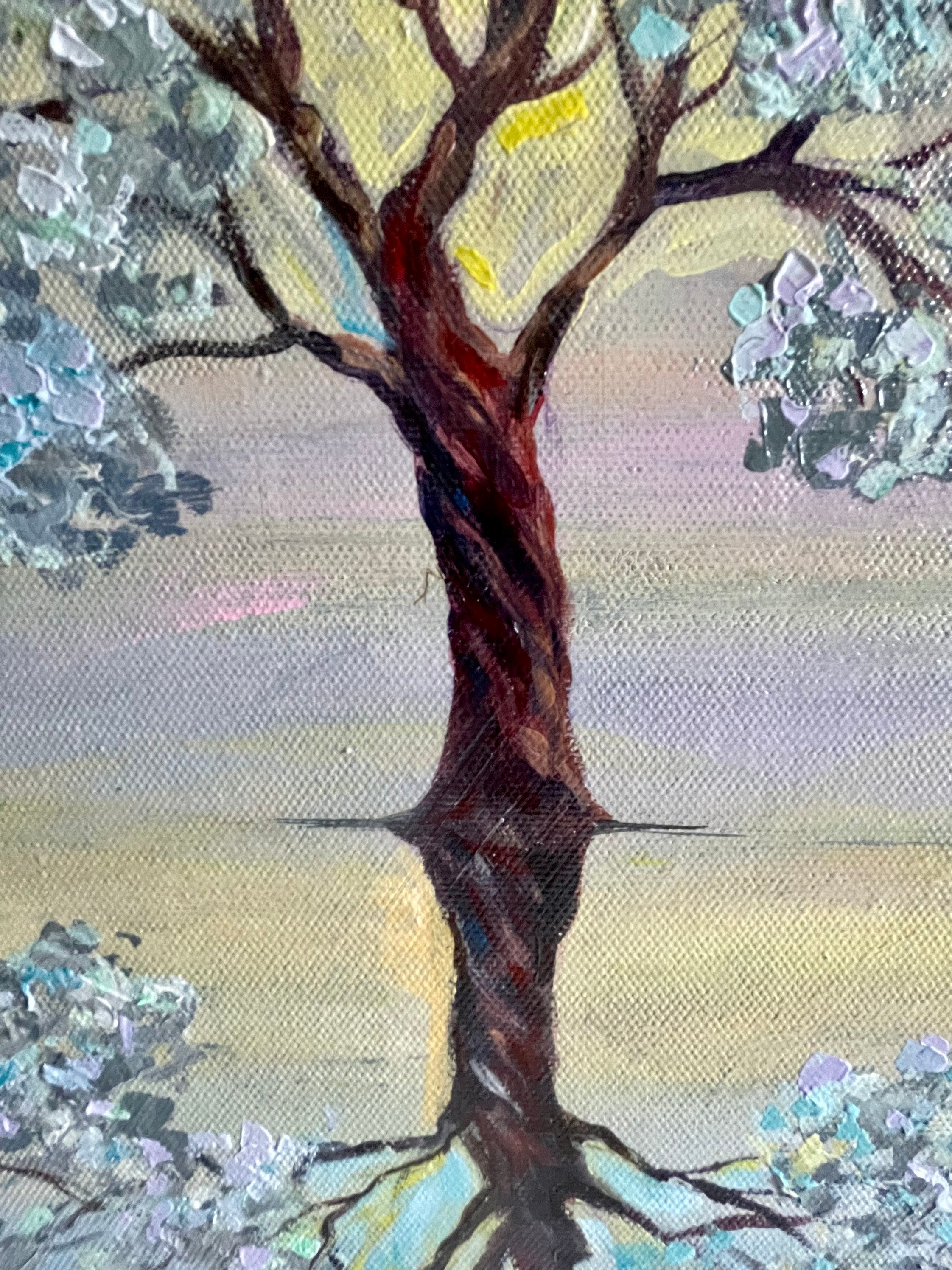 Baum des Lebens Gemälde Original Kunstwerk Blüten Baum | Etsy