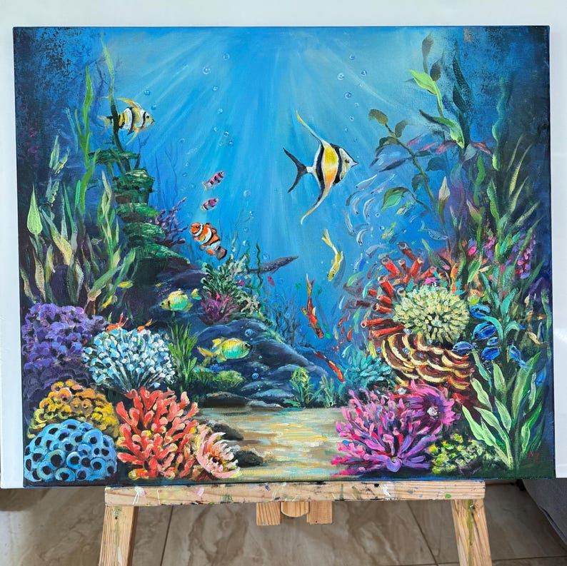 underwater-coral-reef-tropical-fishes-in-the-sea-painting-original-wall