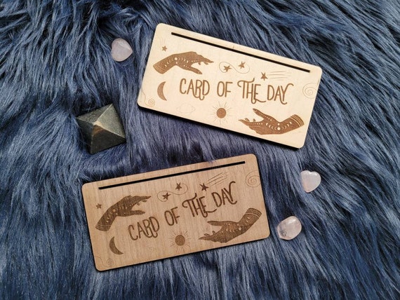 Magic Hands Tarot Card Of The Day Holder Etsy