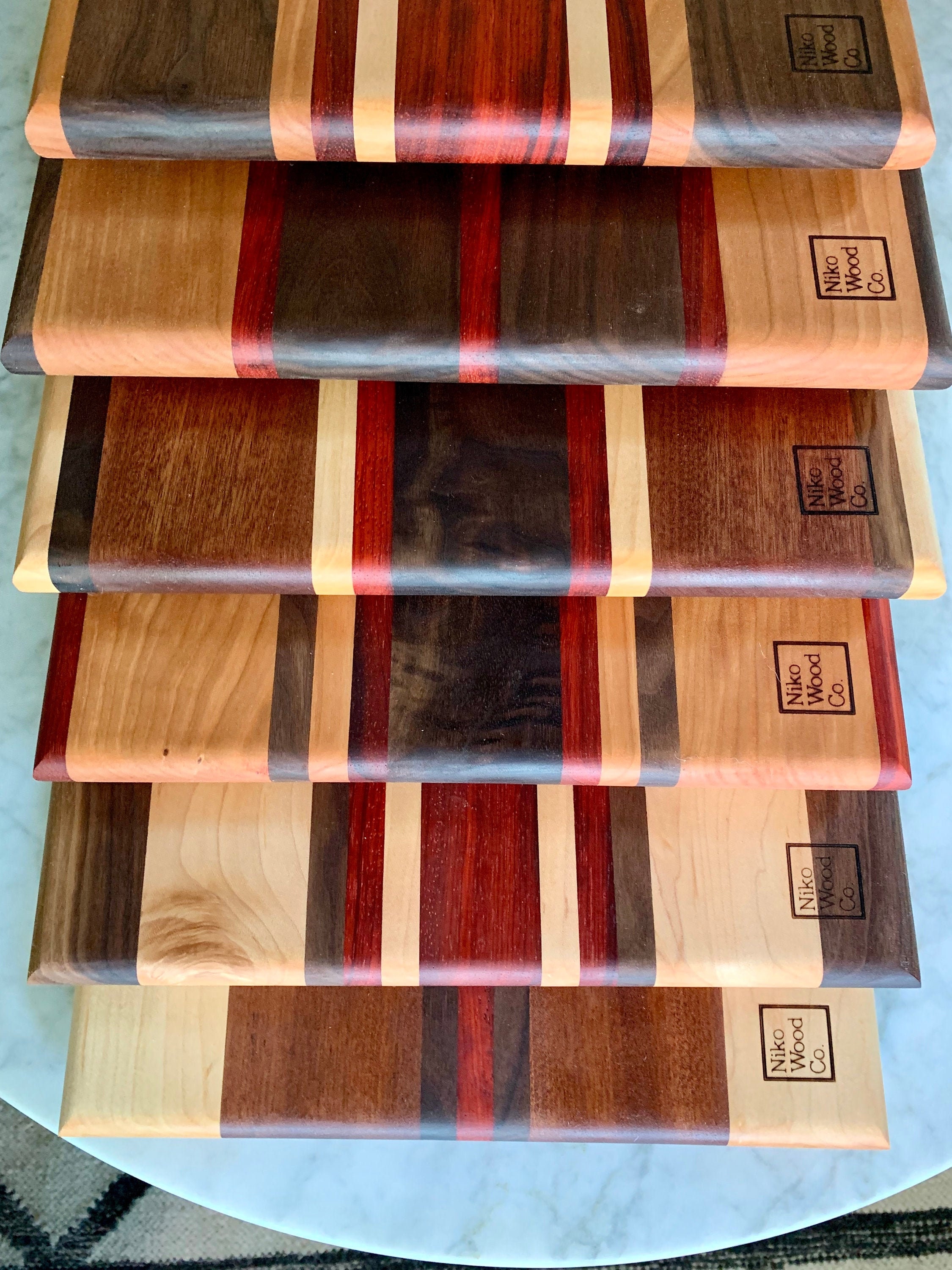 6 Cherry Lines on the Outside Cutting Board - the beehive