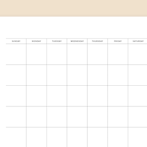 Blank Calendar Notes Printable Monthly Calendar, Wall Calendar, Desk ...