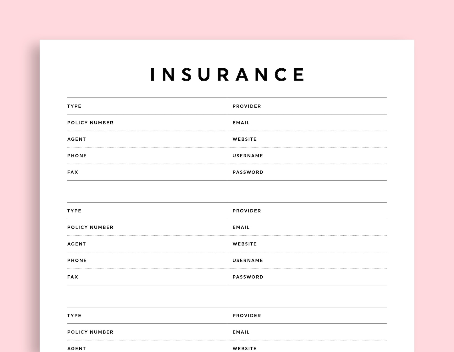 insurance-printable-insurance-contact-list-insurance-info-etsy