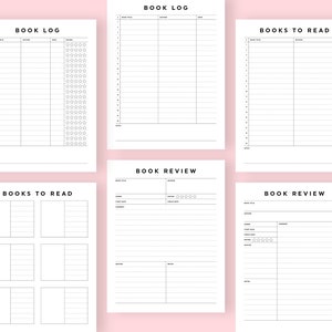 Pu&ograve; includere: Modelli stampabili di registro e recensione di libri. I modelli includono sezioni per il titolo del libro, l'autore, la data, la valutazione e le note. Ci sono anche sezioni per i libri da leggere e le recensioni dei libri.