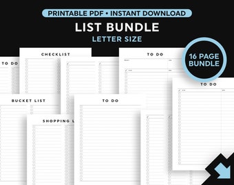 To Do List Printable, Minimal To Do List Templates, Simple To Do List, Task List Printable, Grocery List, Shopping List, Project Planner