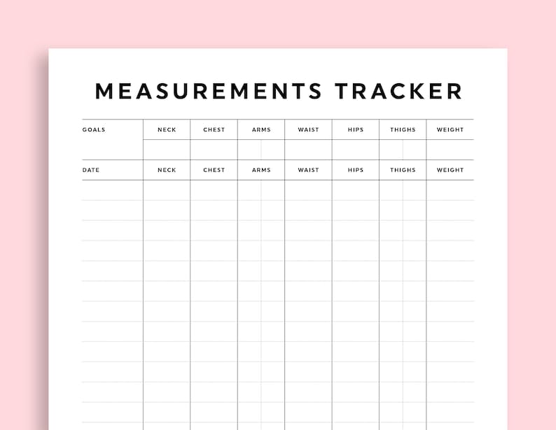 Weight Loss Tracker Printable, Weight Loss Printable Bundle ...