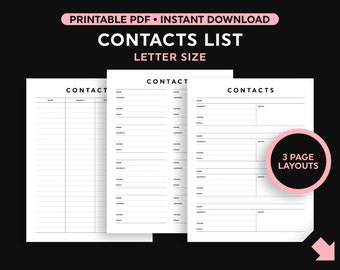 Email Sign up Sheet Basic Address Tracker Printable for - Etsy