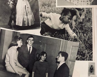 Kit de collage de fotos de personas en blanco y negro: más de 50 piezas efímeras vintage
