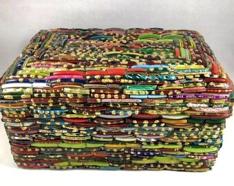 beaded jewelry box etsy