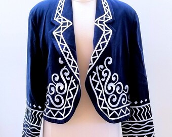 navy evening jacket womens