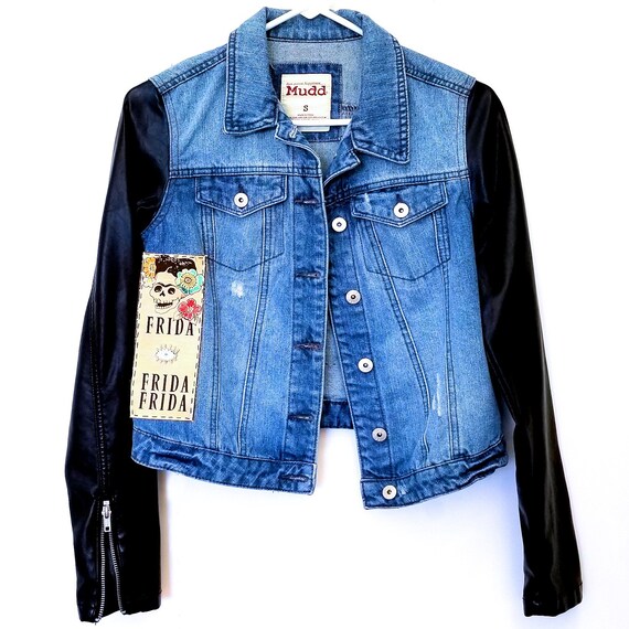 frida kahlo denim jacket