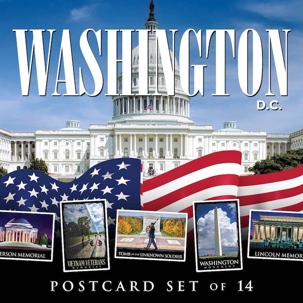 Washington D.C. Postcards | Set of 14 | 4x6