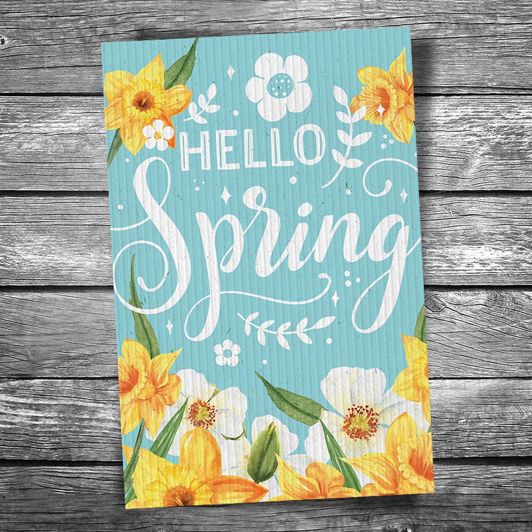Hello Spring Postcard | 4x6 - Etsy