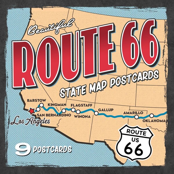 Rotue 66 Map Route 66 Map - Etsy