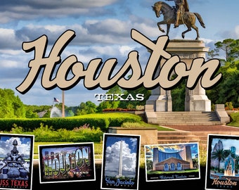 Houston Texas Postcards | Set of 12 | 4x6