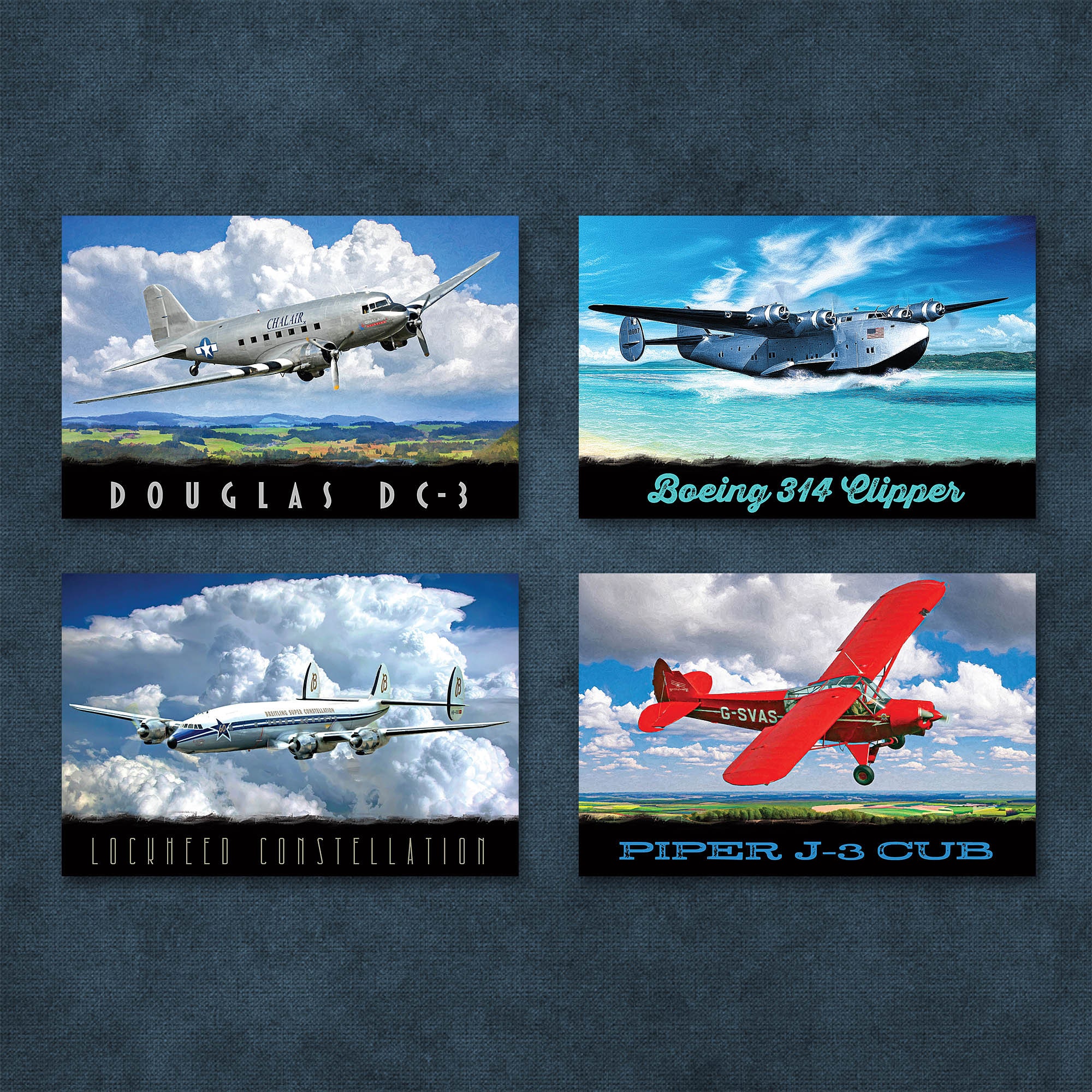 Fly Postcard Airplanes of Aviation History Postcards | Set of 16 | 4x6 - Etsy
