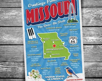 Greetings From Missouri | 4x6 Postcard