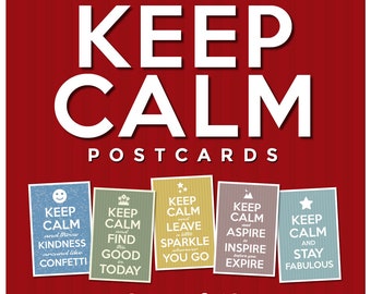 Keep Calm Postcards | Set of 12 | 4x6