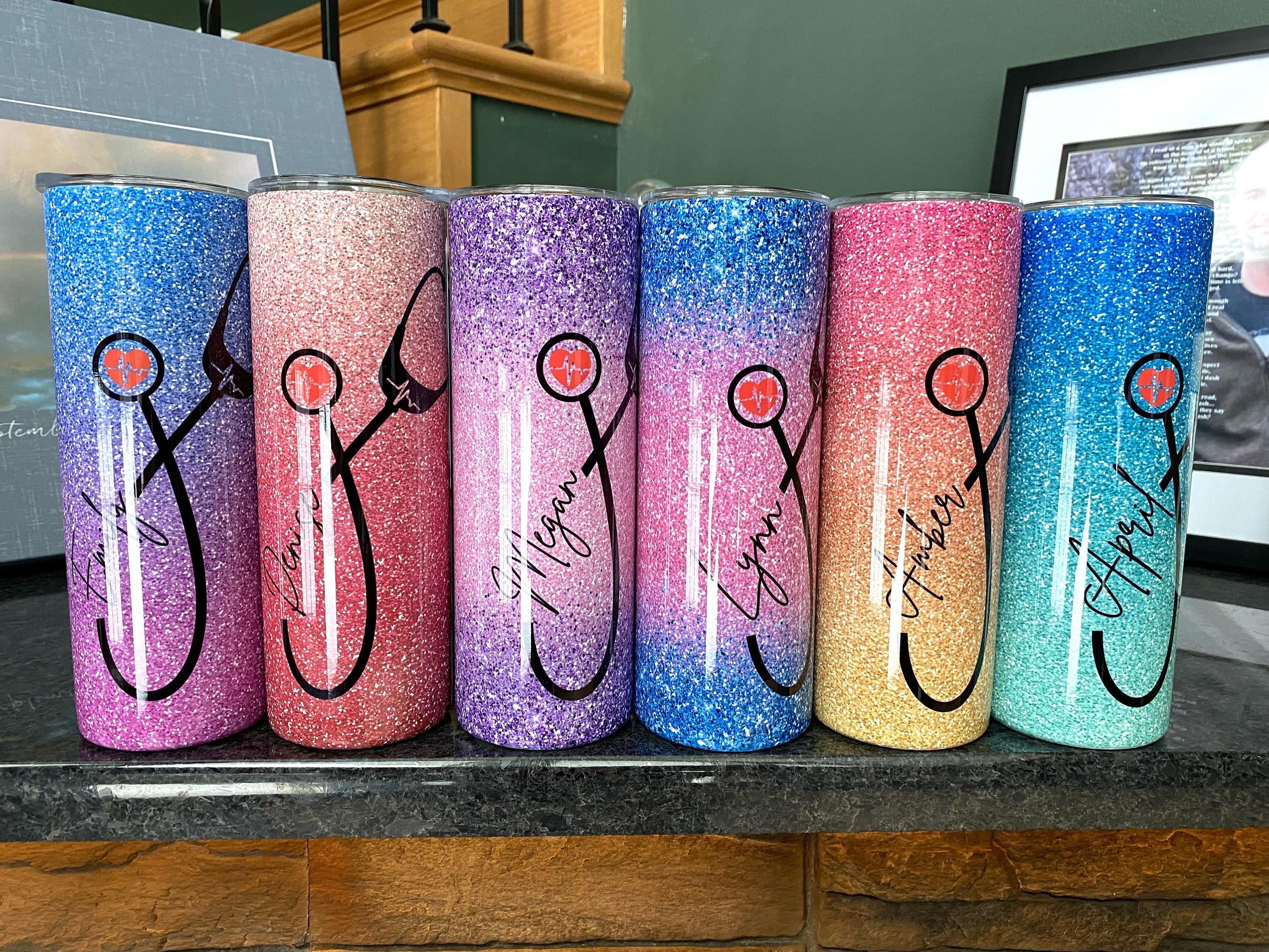 Nurse Tumbler Sublimation, 20oz Straight Tumbler Design, Stethoscope Tumbler Sublimation, Tumbler Wrap Design, Nurse Tumbler File