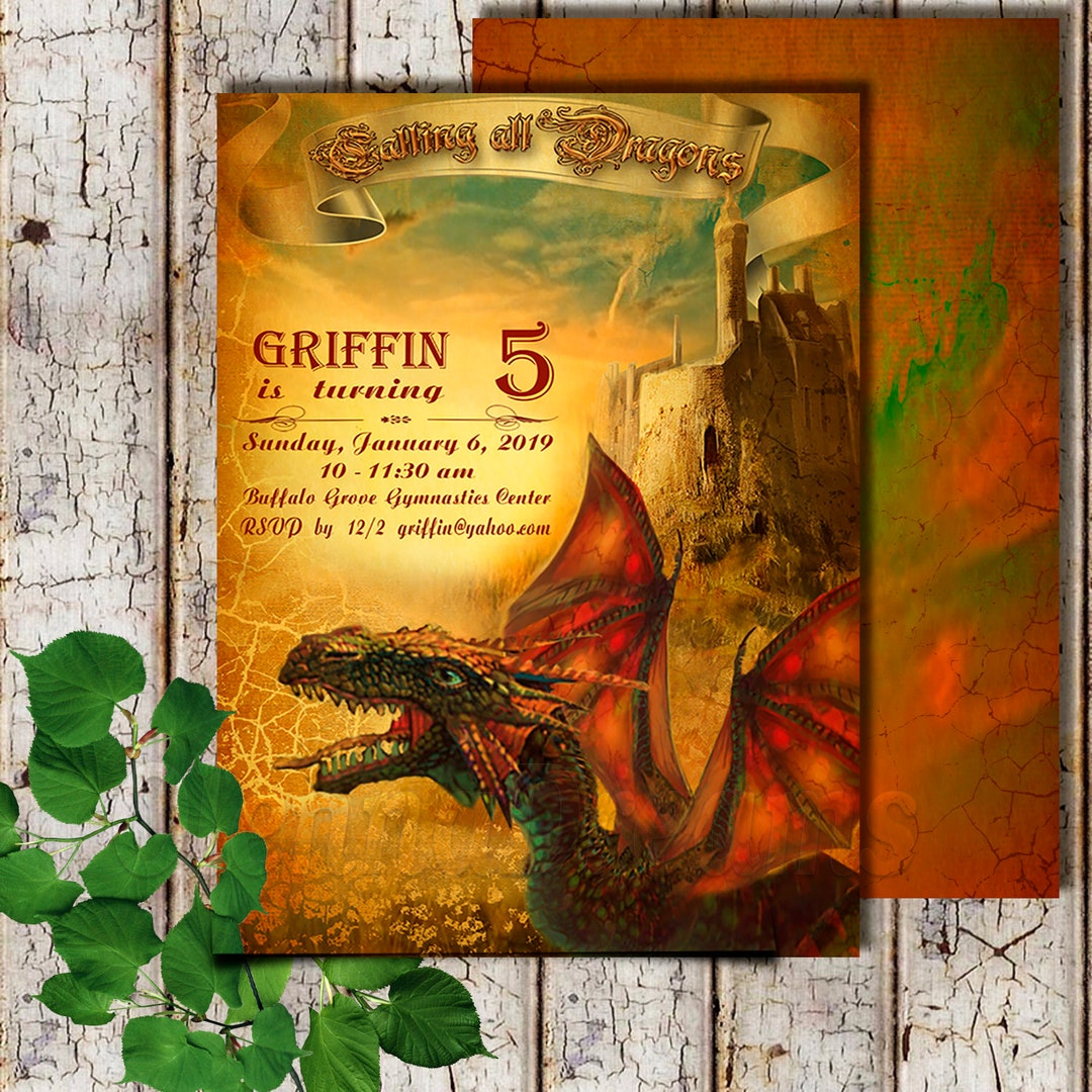 How to Train Your Dragon Birthday, How to Train Your Dragon Invitation