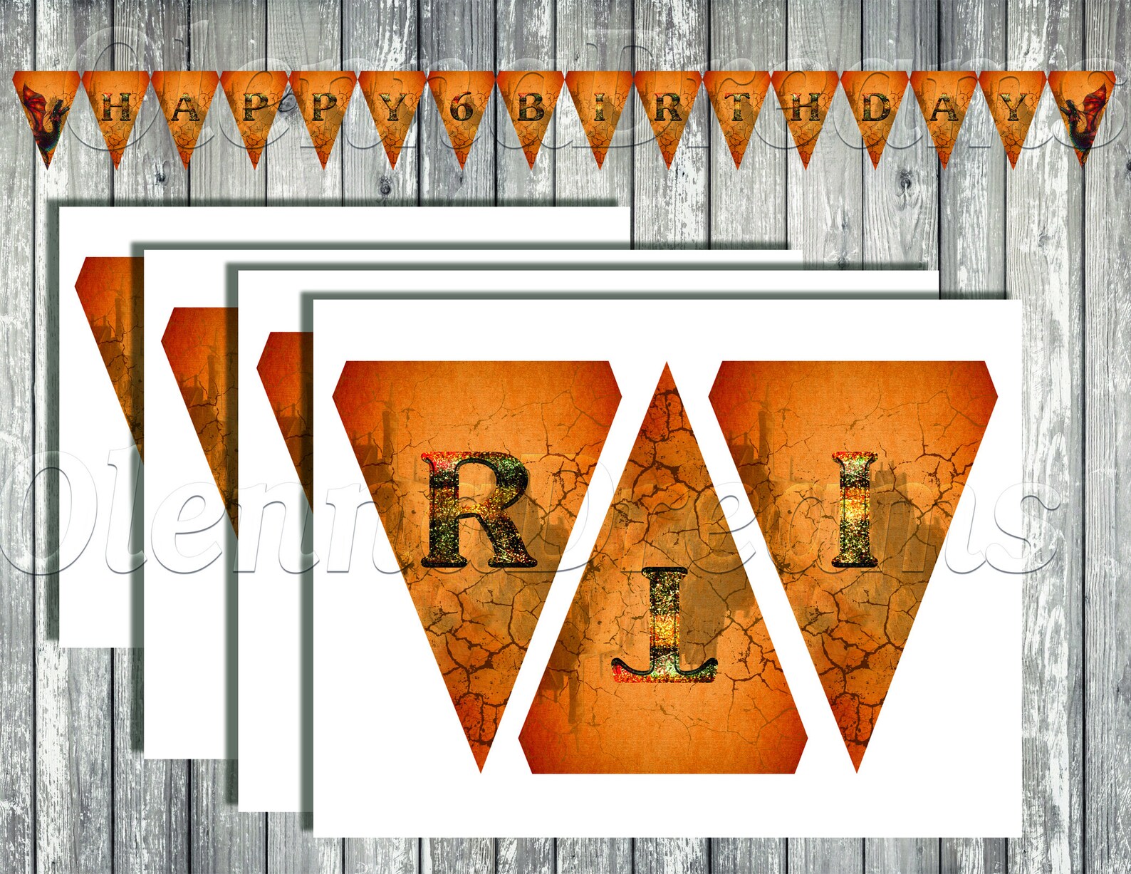 Dragon Printable Banner, Dragon Banner, Dragon Birthday Party, How to ...