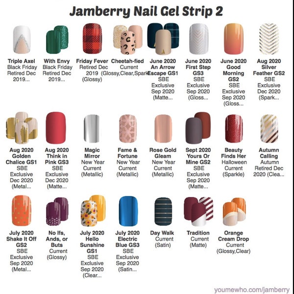 Jamberry Gel Strips /Wählen Sie Ihr Design * * KEINE HEAT NEEDED**