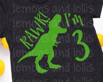 Download Dinosaur birthday svg | Etsy