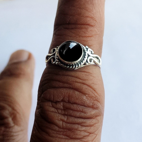 buy online cheapest Natural Black Onyx 5.50 Carat, 925