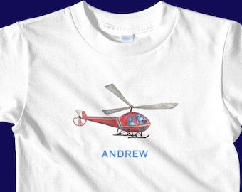 Helicopter shirt, helicopter tshirt, helicopter t shirt, helicopter birthday shirt, boys helicopter shirt, boys birthday shirt, personalized