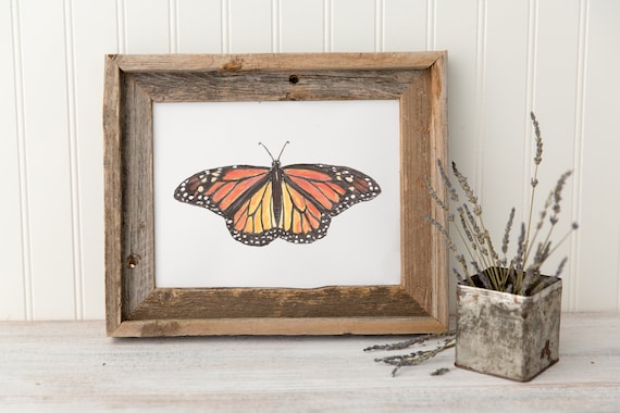Monarch Butterfly Print, Butterfly Painting, Monarch Butterfly, Butterfly  Wall Art, Butterfly Watercolor, Butterfly Art, Butterfly Nursery 