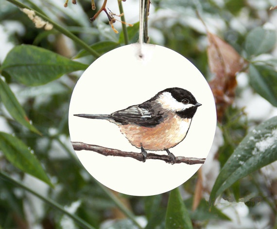 Chickadee christmas ornament Clearance