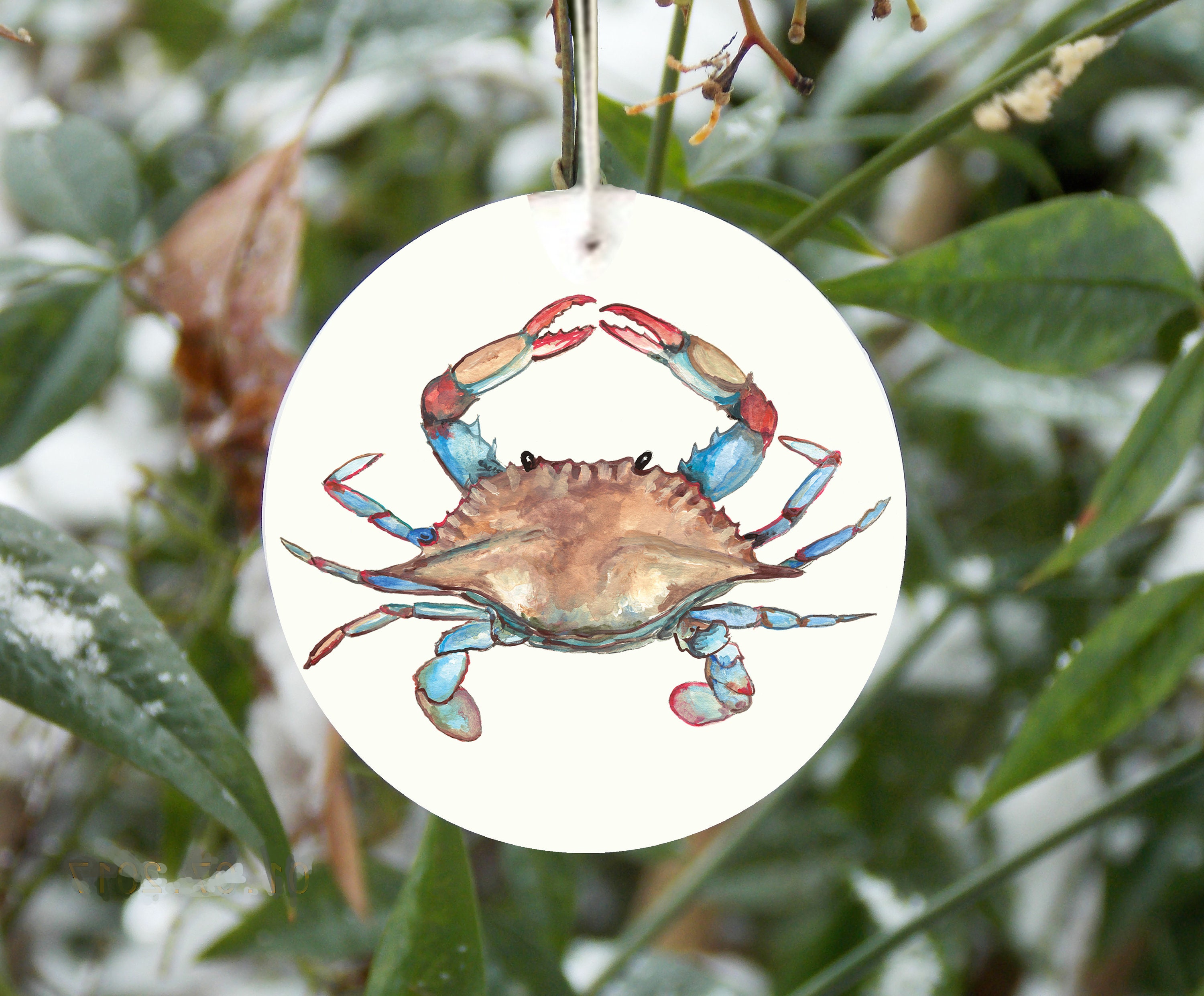 Crab Christmas Ornament 