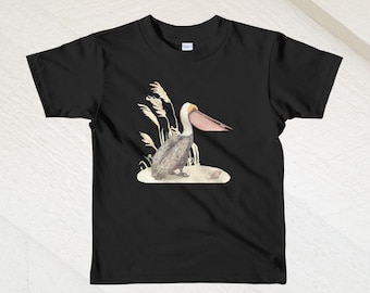 T-shirt Enfant Noir Pelican Restaurant Kitty Hawk NC - Occasion Très Bon état