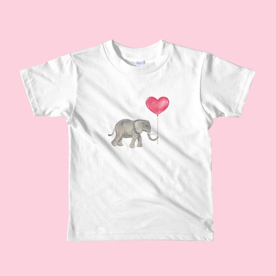 Heart shirt, heart t shirt, heart shirt for girls, Valentine's shirt, elephant shirt, toddler girls t shirt, pink heart shirt, kids t shirt