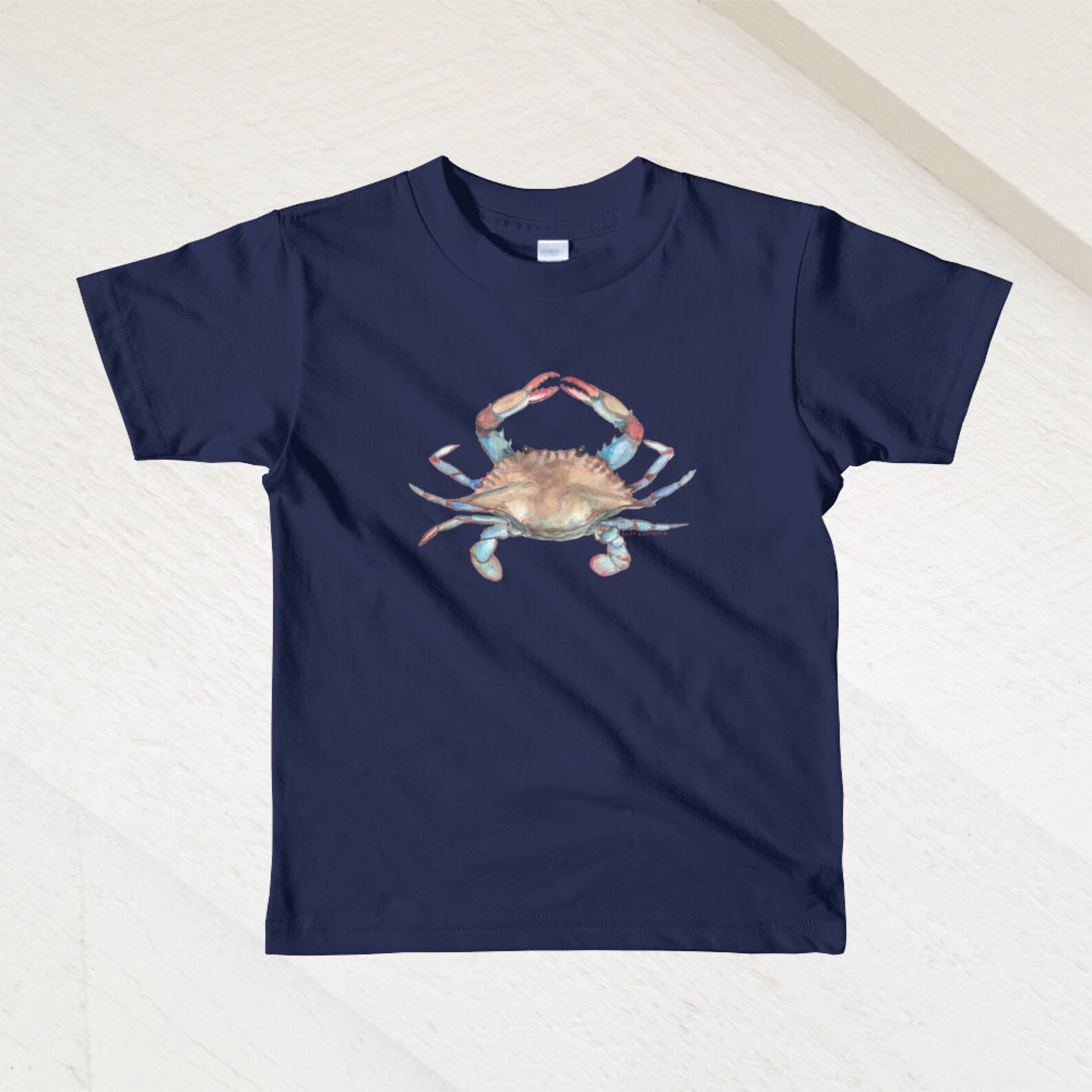 Crab shirt crab shirt boy crab tshirt crab t shirt blue Etsy