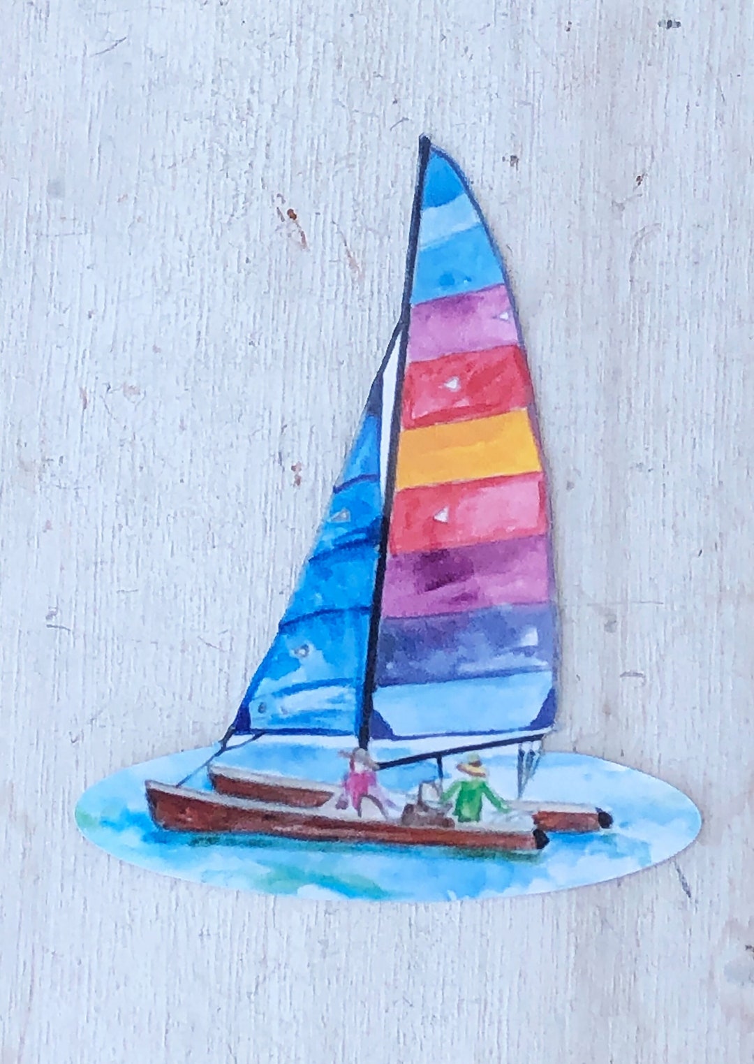 Adesivo Barca A Vela E La Ruota - Foto 5