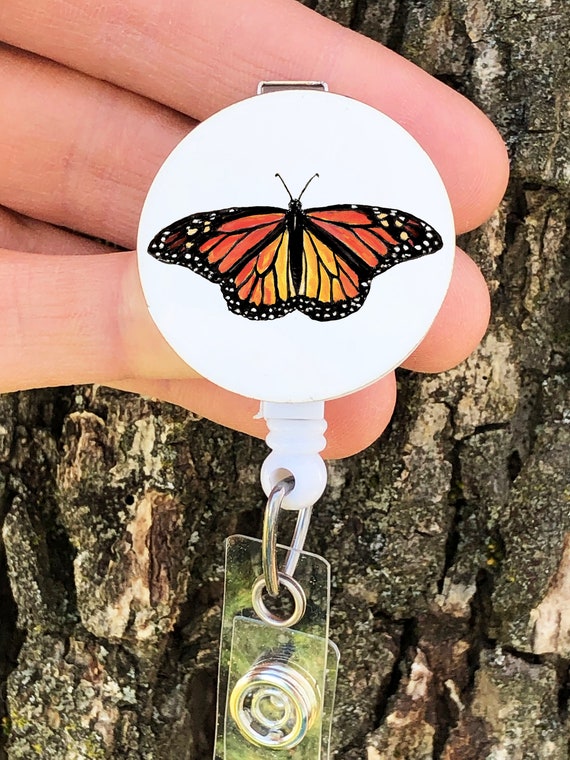 Buy Monarch Butterfly Badge Reel, Realistic Monarch Butterfly Id