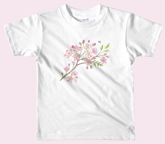 Flower T Shirt for Girls, Girls Flower T Shirt, Toddler