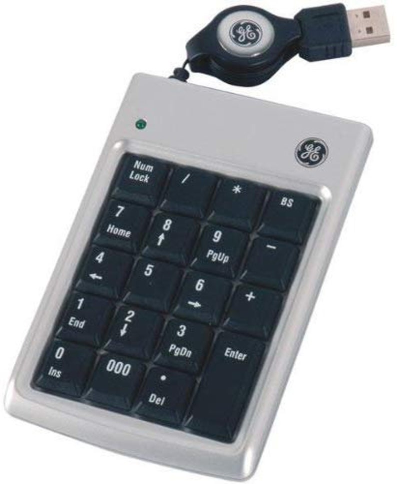 NEW GE 98757 Retractable USB Number Pad