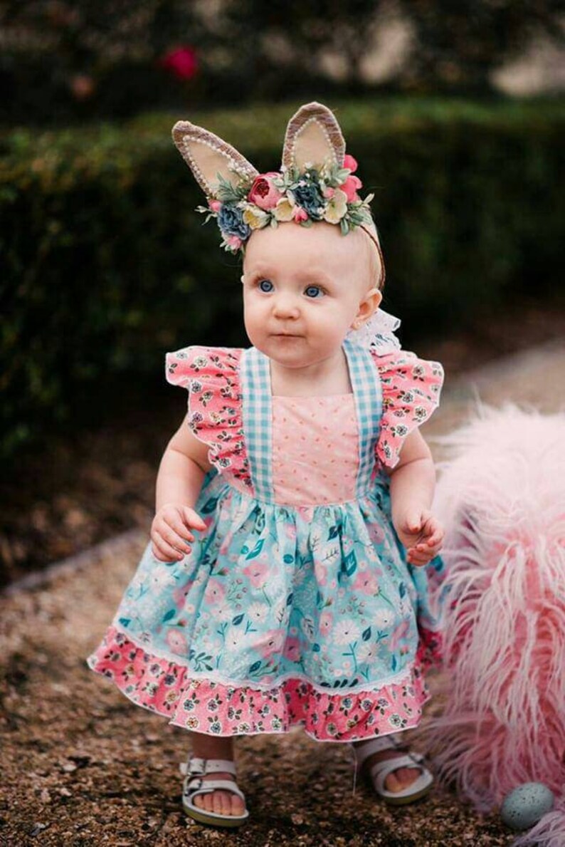 Download Floral Bunny Ears Bunny Ears Headband Peach And White Some ...
